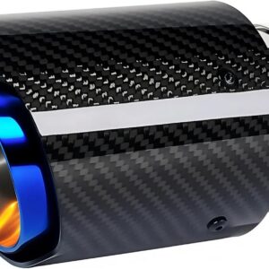 3-Inch Inlet 4-Inch Outlet Car Exhaust Tips Fit for 74-76 mm OD Carbon Fiber Tailpipe Exhaust Pipe Tail Need Height>2.2Inch Widht>4.4 Inch