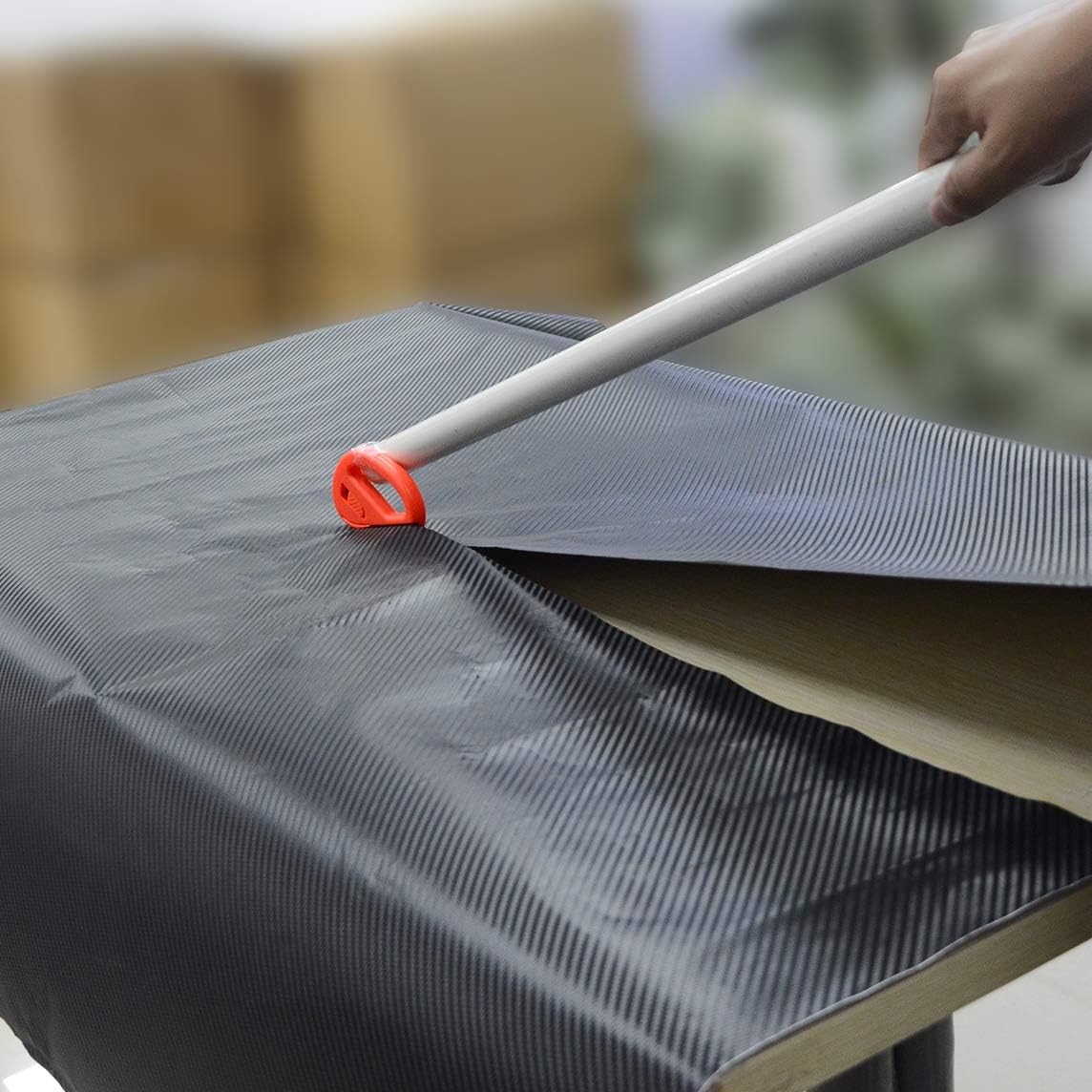 Vehicle Vinyl Wrap Tool Kit Window Tinting Tool Include 4 Inch Felt Squeegee, Retractable 9mm Utility Knife and Blades, Zippy Vinyl Cutter and Mini Go Corner Squeegee for Car Wrapping - Image 3